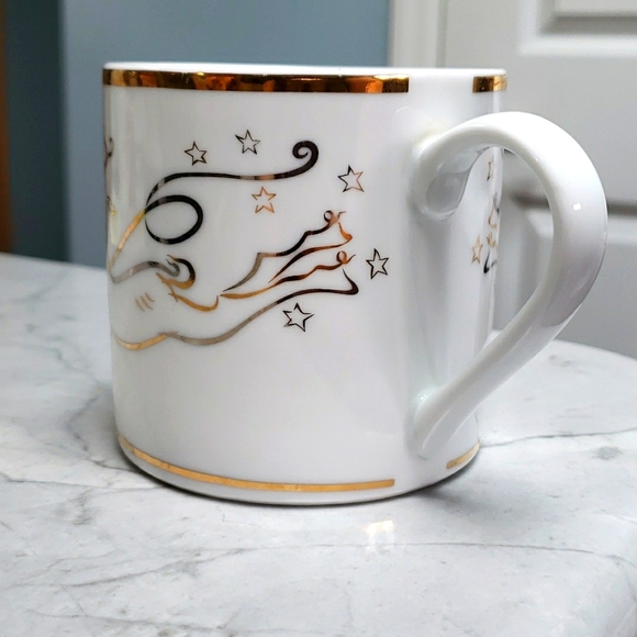 Rudolph Flying Right Gold Rimmed Mug - Picture 3 of 7